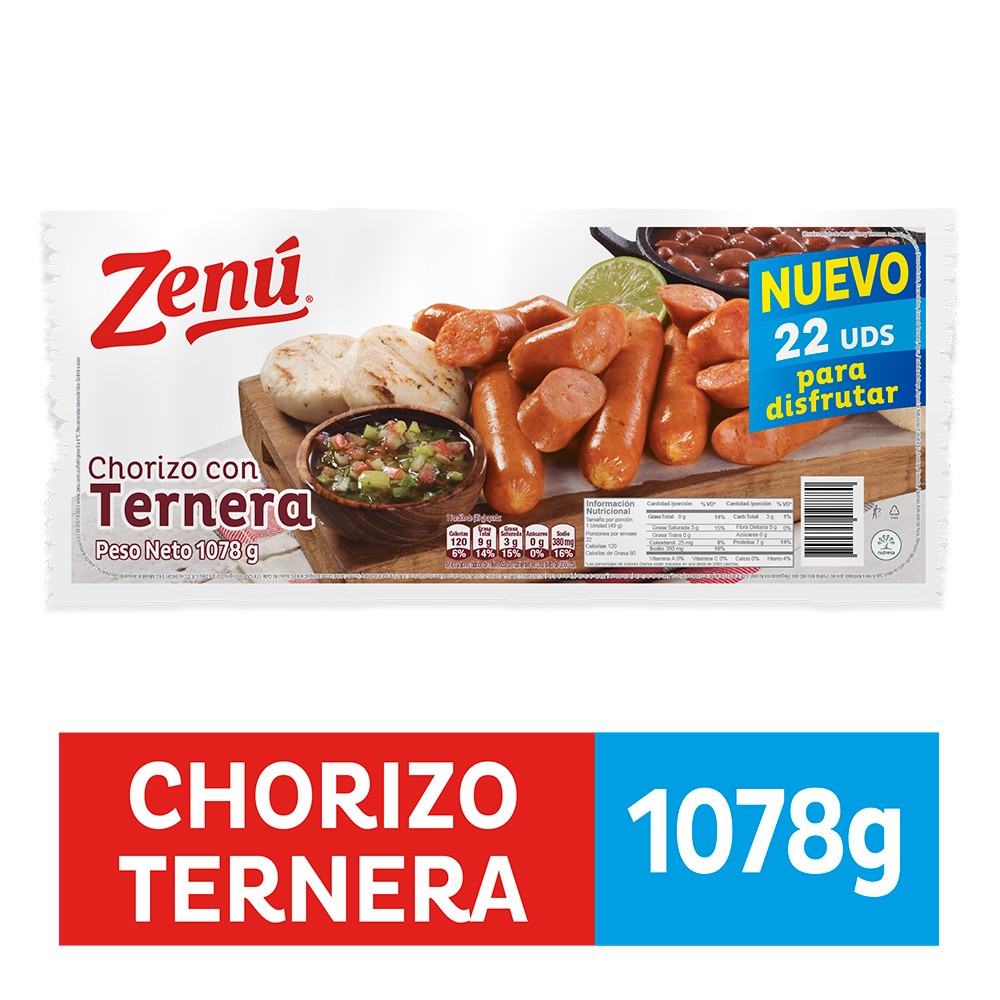 CHORIZO TERNERA ZENU*1078GR