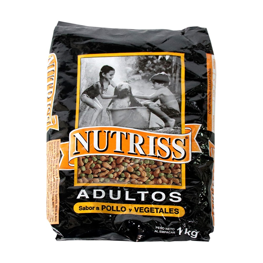 NUTRISS ADULTOS POLLO VEGETALES  x 1KL