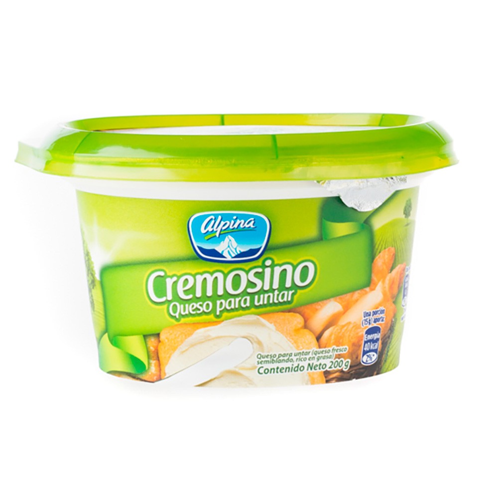 QUESO CREMA PARA UNTAR ALPINA x 200GR