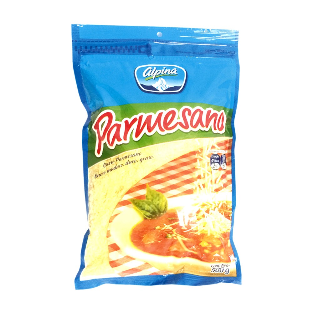 QUESO PARMESANO RALLADO  x 500GR ALPINA