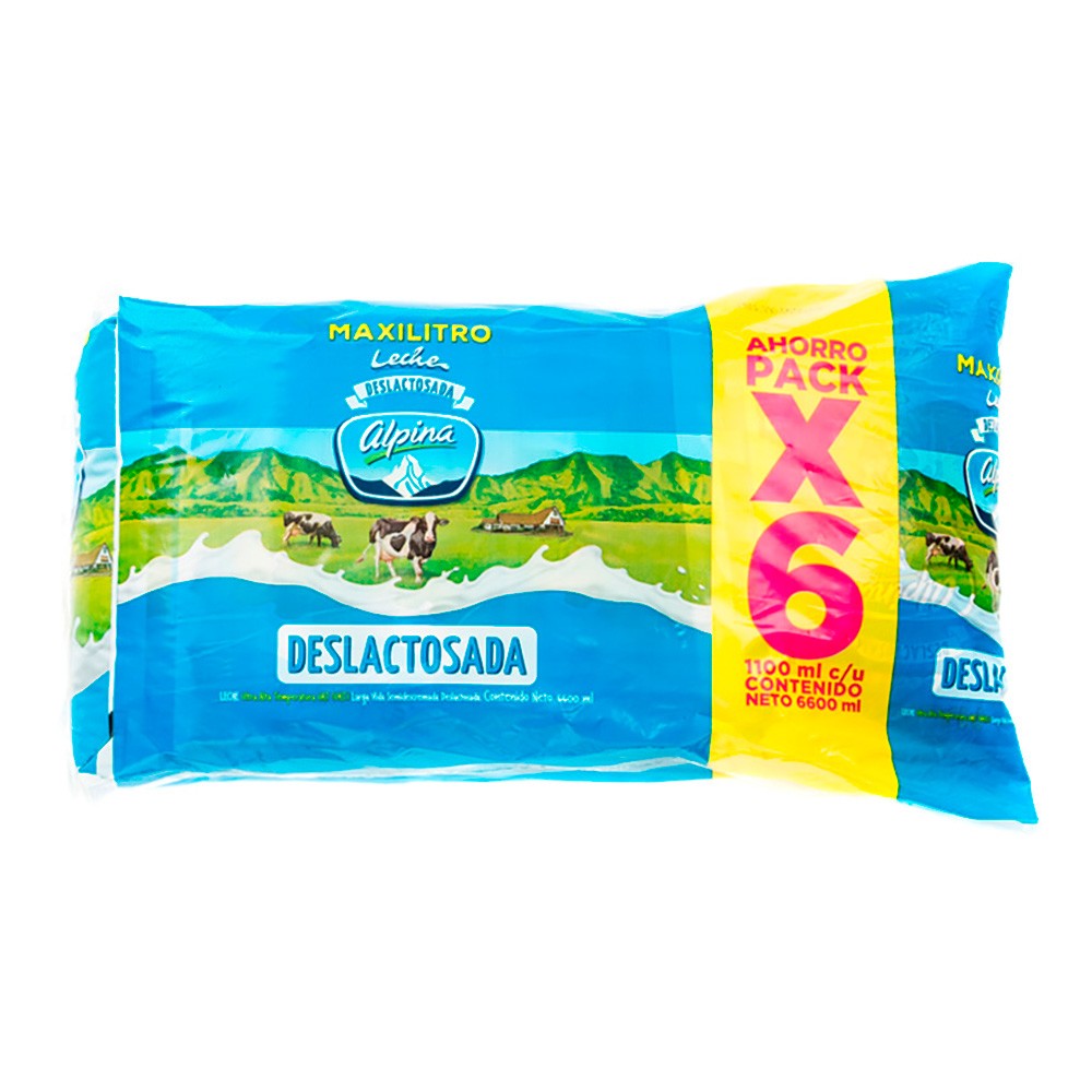 LECHE ALPINA  DESLAC 6U x 1.1 L
