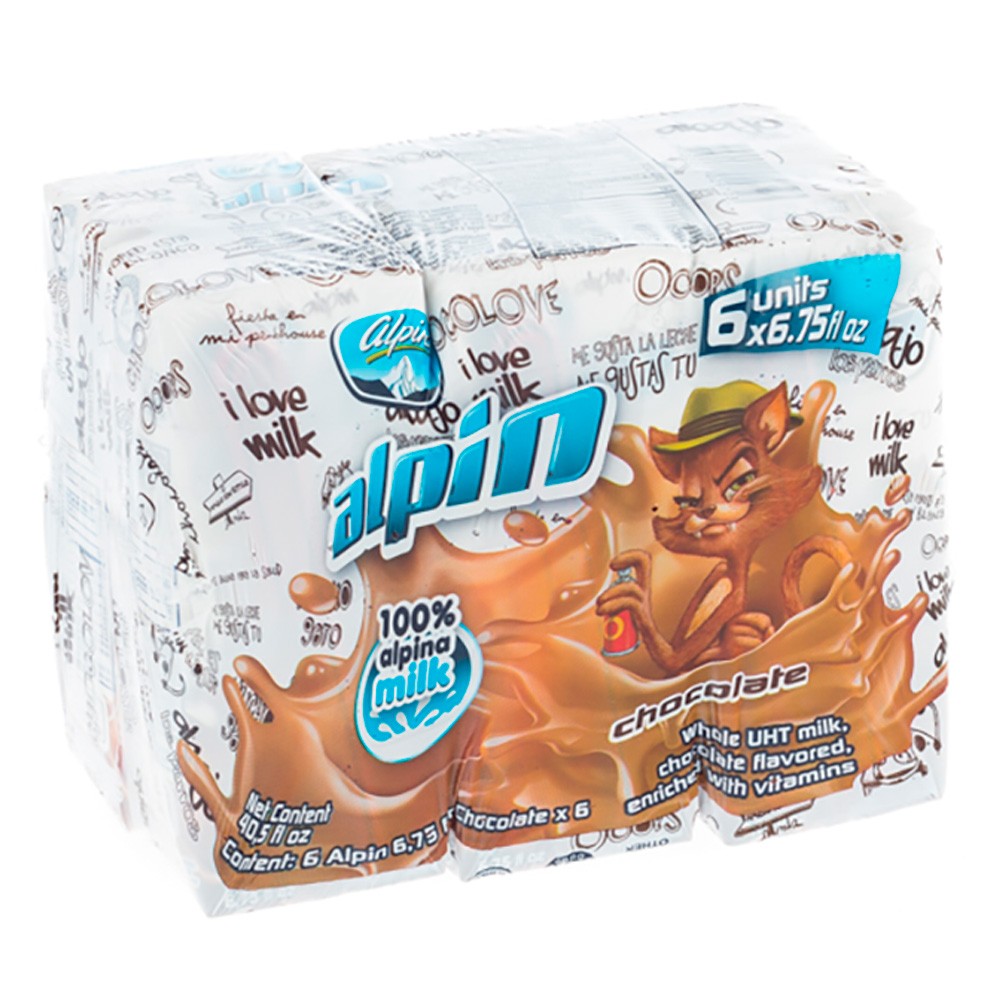 MULTIPACK ALPIN CHOCOL 6 x 200ML