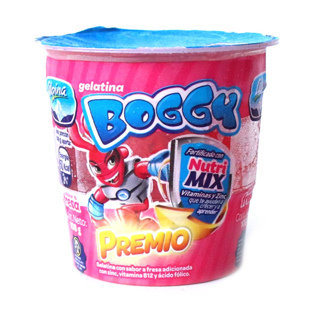 GELATINA BOGGY PREMIO FRESA    x 108GR