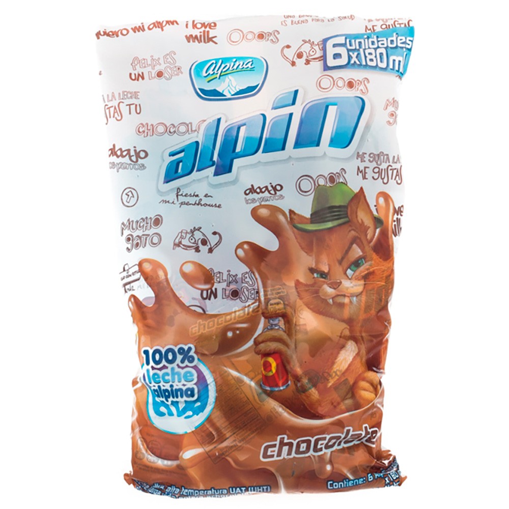 MULTIPACK ALPIN CHOCOLATE  X6  x 180 ML