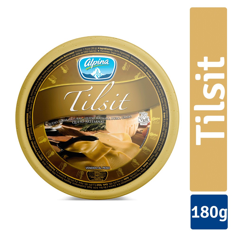 QUESO TILSI NATURAL  CUÑA x  180 GR