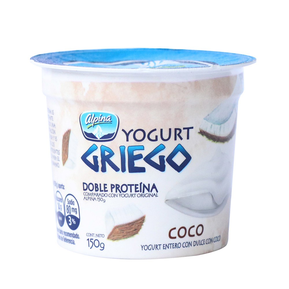 YOGURT GRIEGO DE COCO ALPINA*150GR