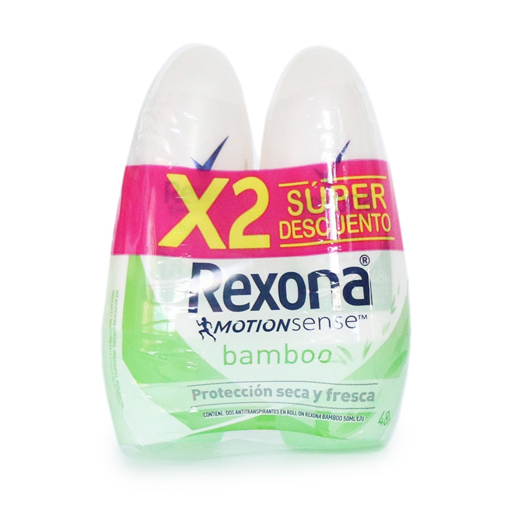 DEO ROLL BAMBOO REXONA X2  x 50ML