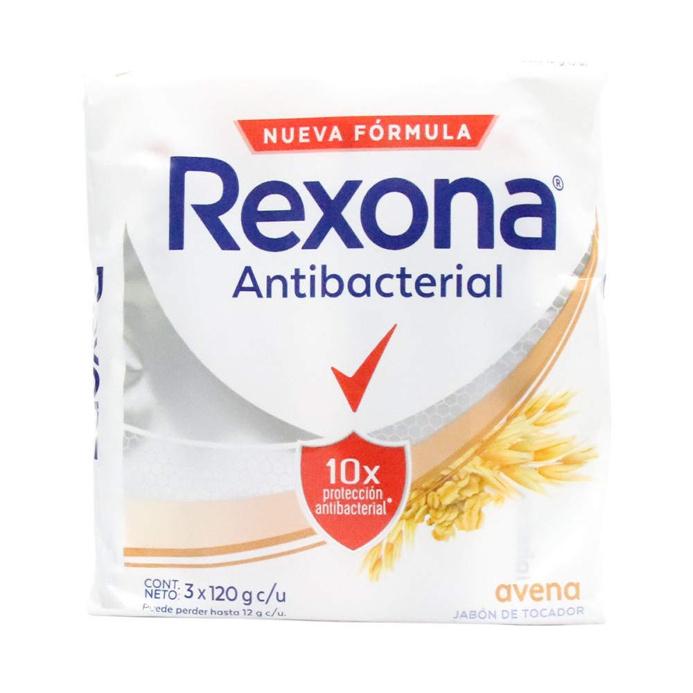 JABON ANTIBAC AVENA REXONA*3*120GR