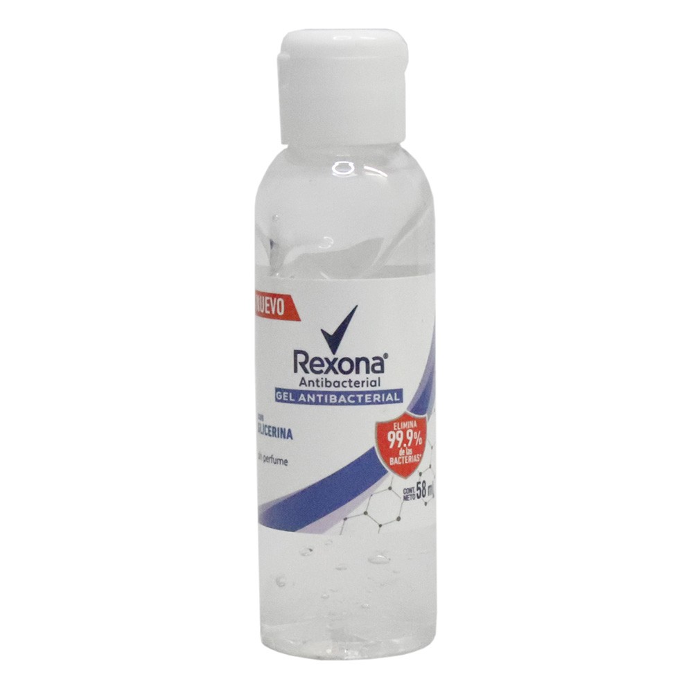 GEL ANTIBAC SIN OLOR REXONA*58ML