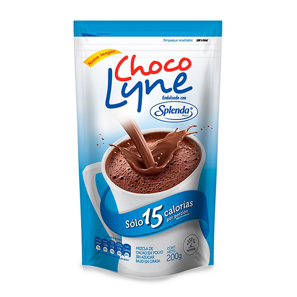 CHOCOLYNE SPLENDA BOLSA  x 200GR