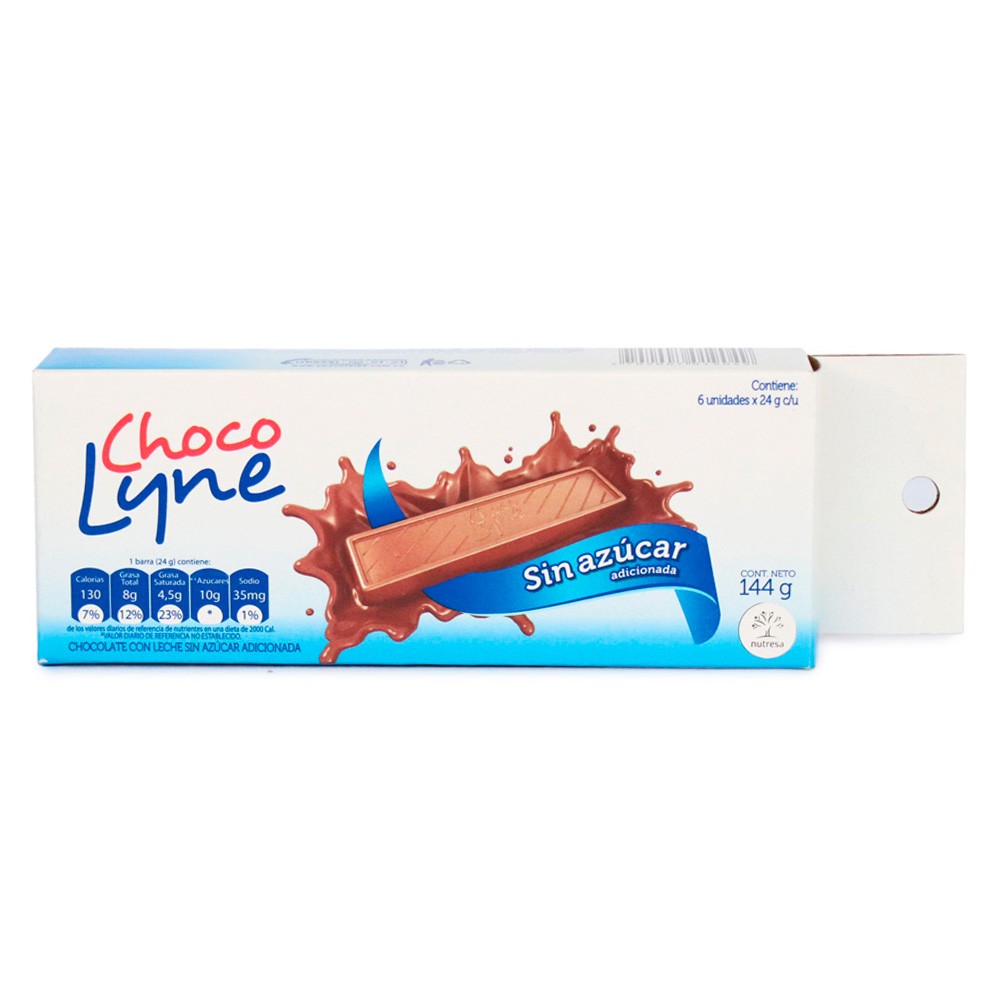 CHOCOLATINA CHOCOLYNE  x 6 UND  x 144gr