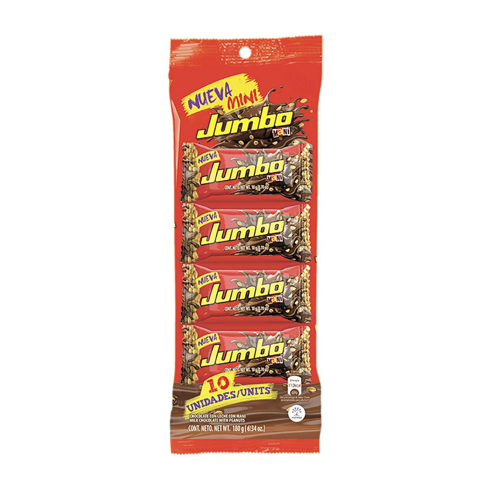 CHOCOLINA JUMBO MANI BJA  x 10UND X18GR