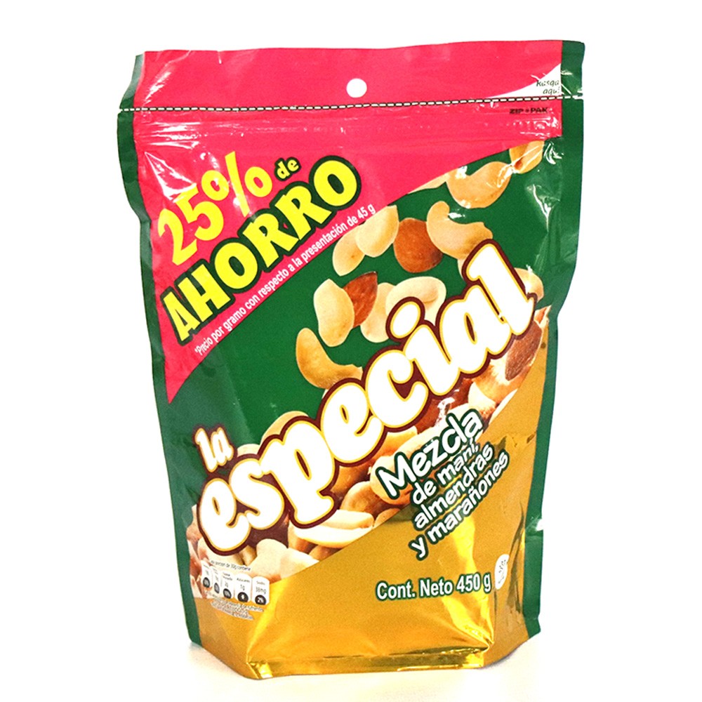 MANI LA ESPECIAL MEZCLA  x 450GR $ ESP