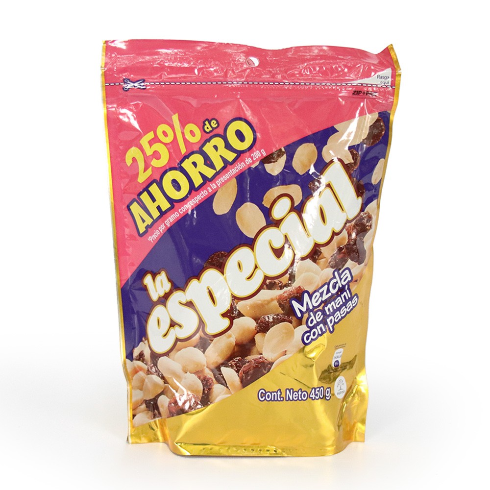 MANI LA ESPECIAL MANI PASAS * 450GR $ ES