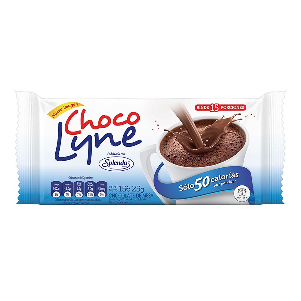 CHOCOLATE BRR CHOCOLYNE  ENDULZADO*156GR