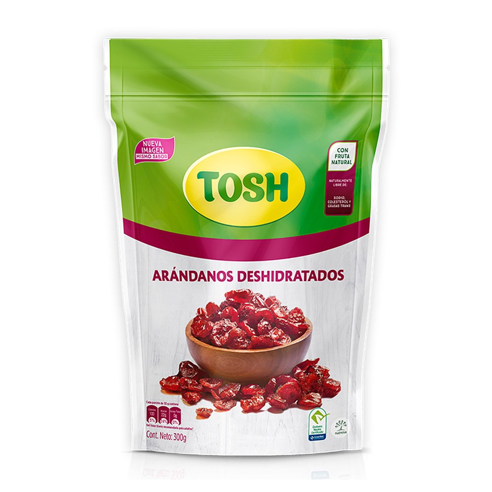 PASABOCAS TOSH ARANDANOS DESHIDRAT*300GR