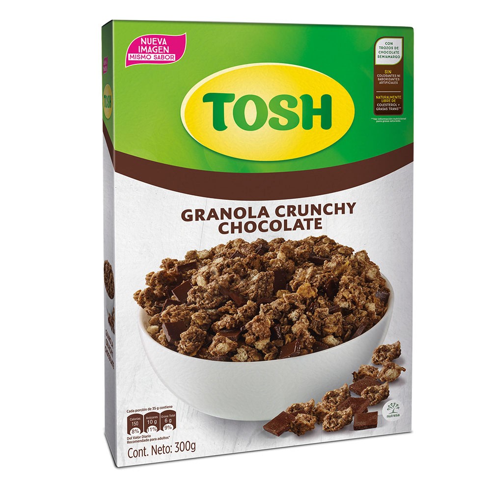 CEREAL  GRANOLA CHOCOLATE TOSH x 300 GR