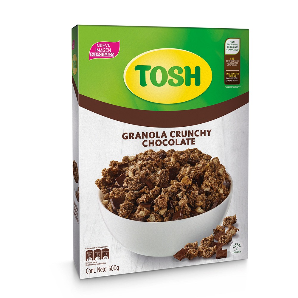 CEREAL  GRANOLA CHOCOLATE TOSH x 500 GR