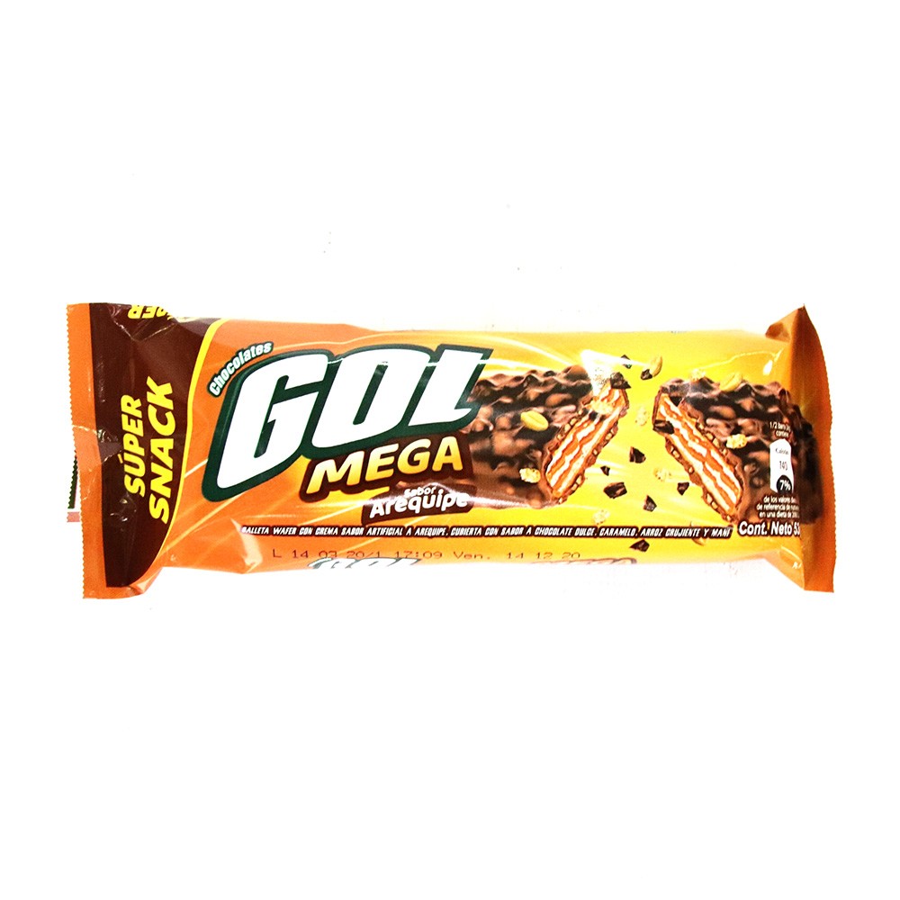 CHOCOLATINA GOL MEGA AREQUIPE x 53 GR