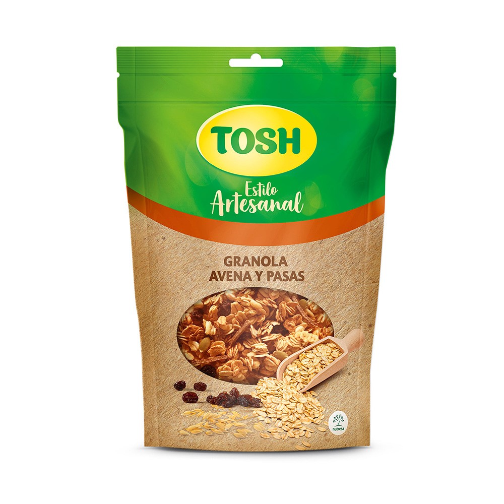CEREAL GRANOLA ARTESANAL AVENA Y PASAS