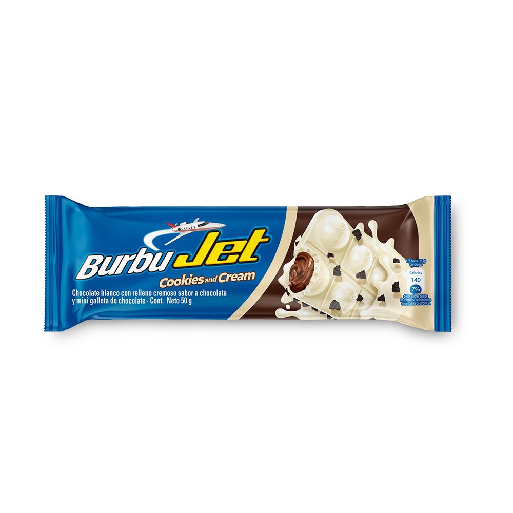 CHOCOLATINA BURBU JET COOKIES&CREAM*50GR
