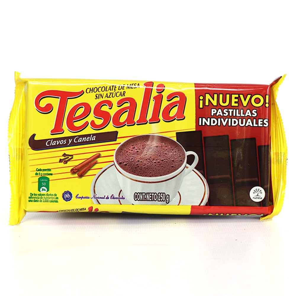 CHOCOLATE TESALIA  x  250 GR