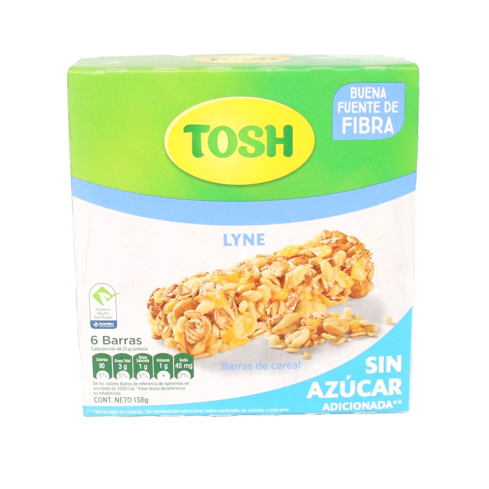 BARRA TOSH GRANOLA LYNE S/AZUCAR*138 GR