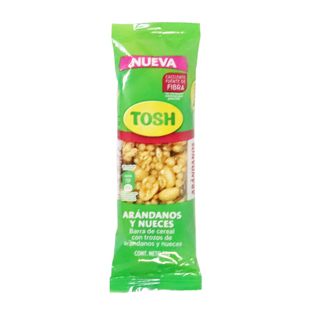 BARRA ARANDANOS SIN AZUCAR TOSH*32GR