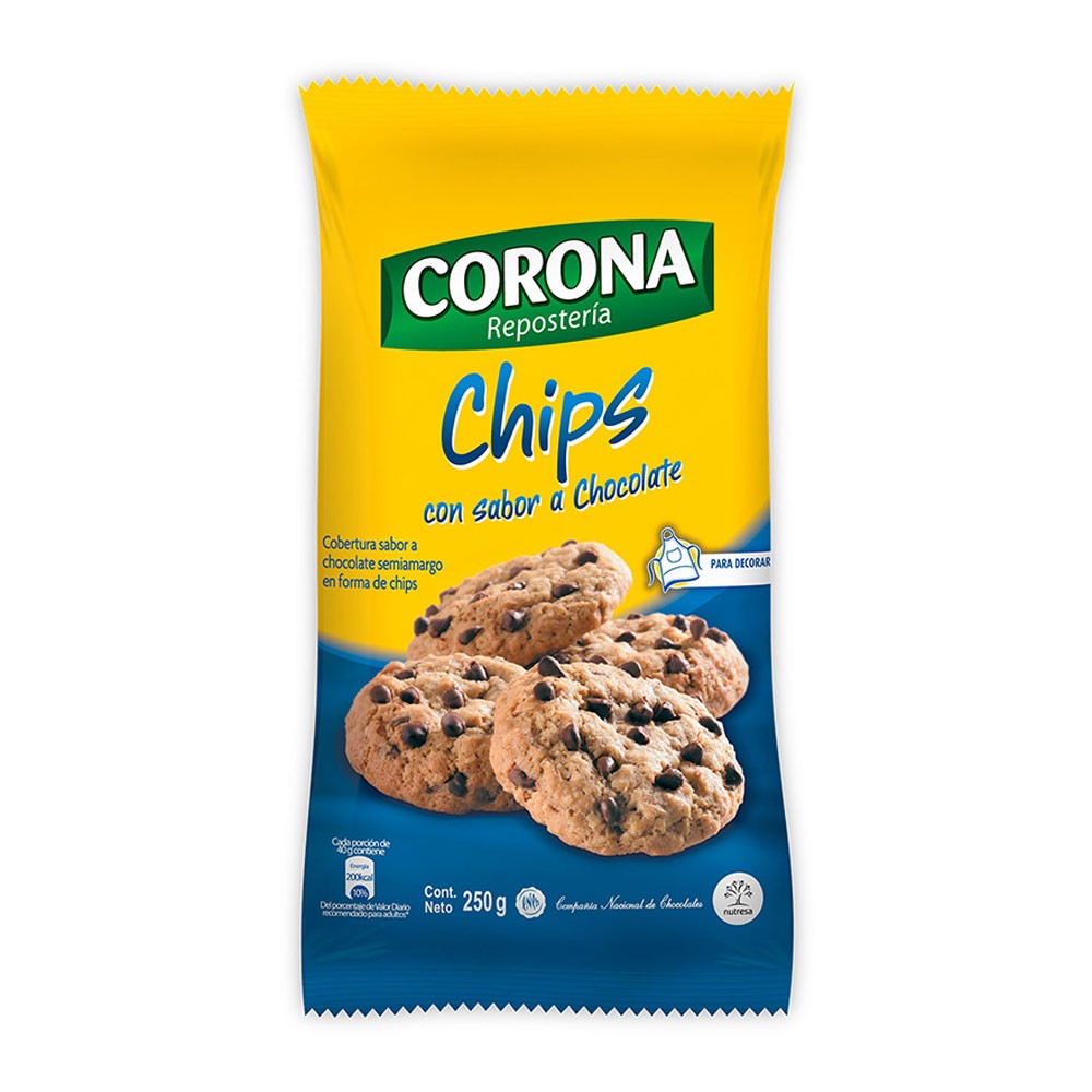 CHIPS CHOCOLATE NAL DE CHOCOLATES*250GR