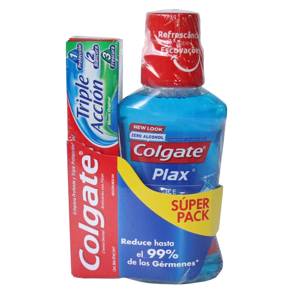 ENJUAGUE PLAX ICE *250ML+CR TRIP *50ML