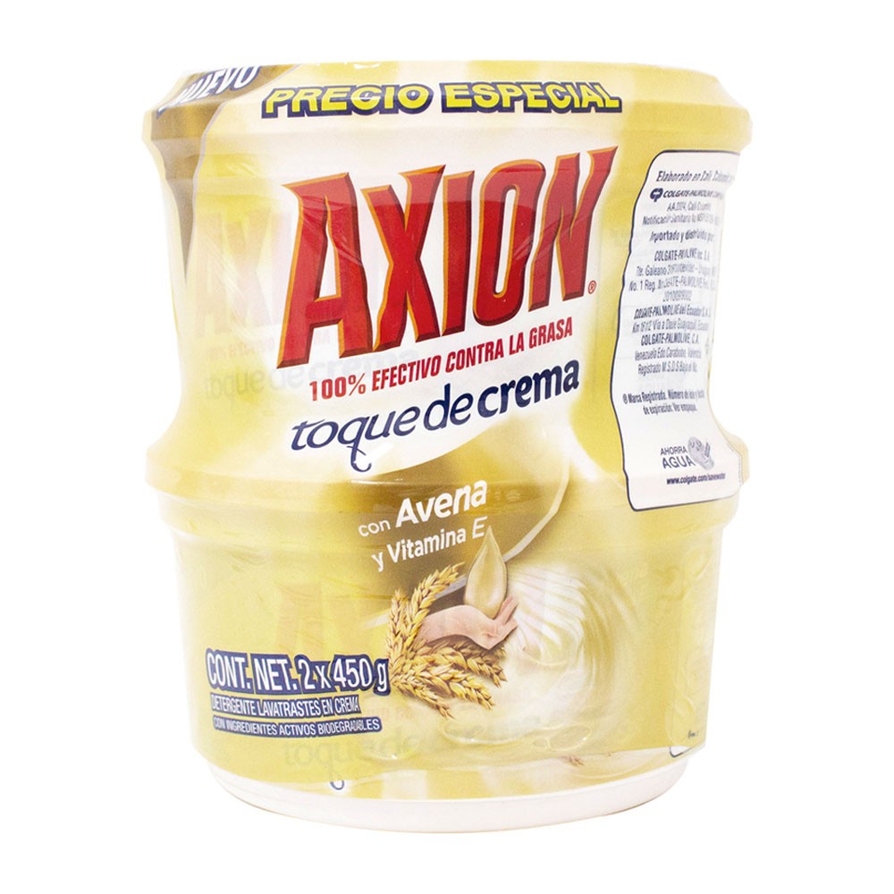 LAVAPLATOS AXION AVENA 2UND x 450GR P.E