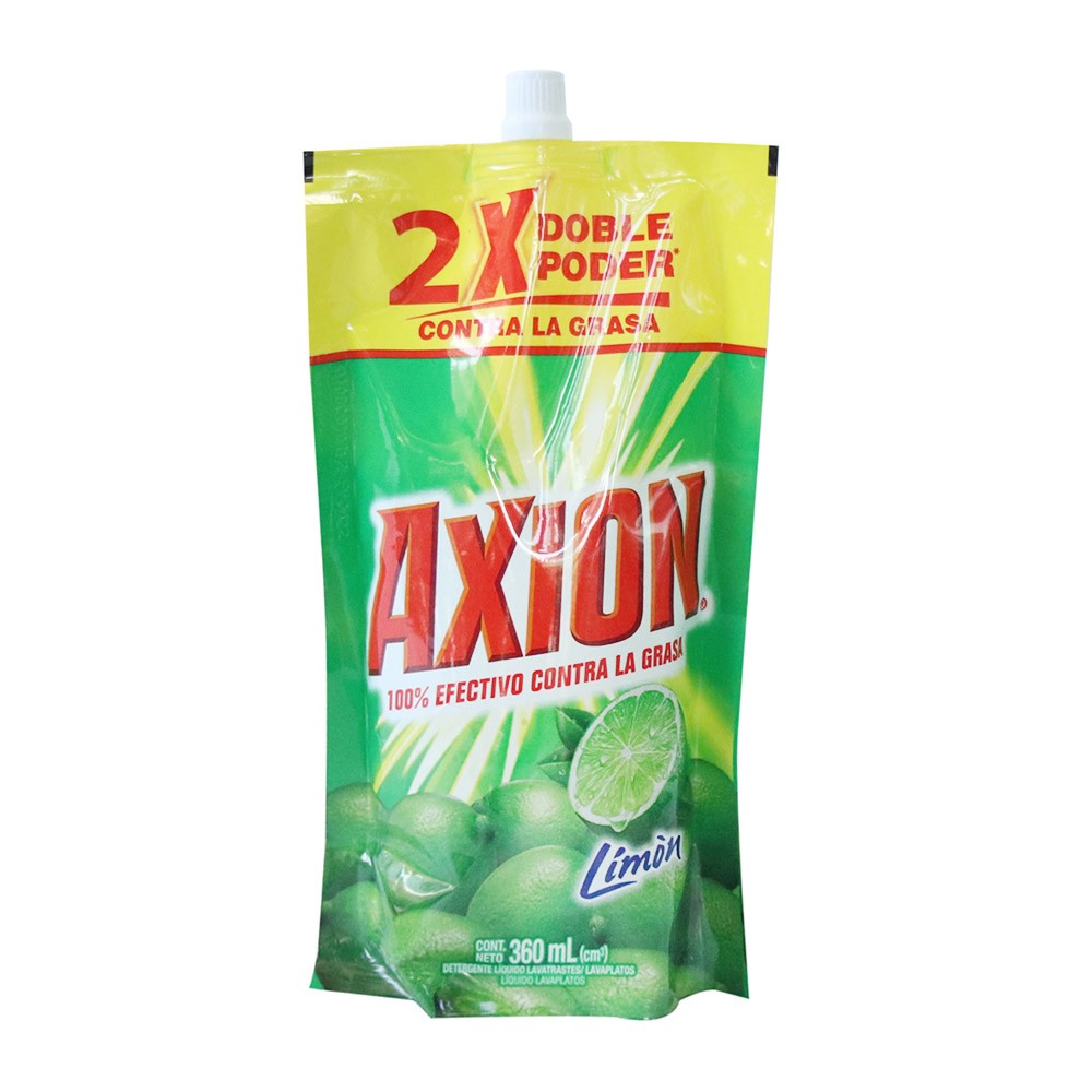 LAVAPLATOS LIQUIDO AXION LIMON  x 360ML