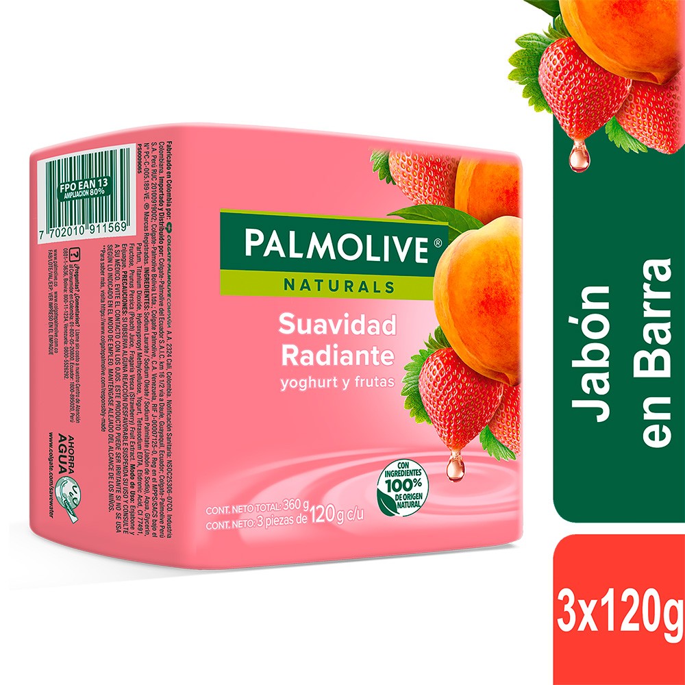 JAB PALMOLIVE YOGUR FRUT  X3UND *120 GR