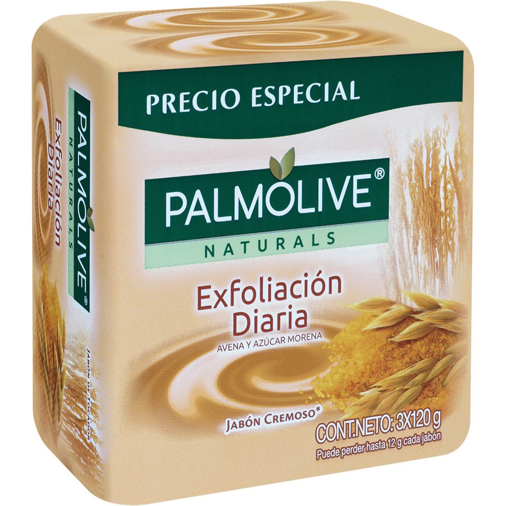 JABON  PALMOLIVE AVENA AZUCAR X3UND*120G
