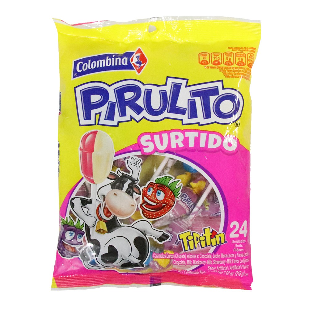 TIPITIN PIRULITO SURTIDO 25 UND x 225GR