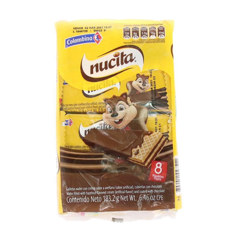 WAFER NUCITA CUB CON CHOCOLA