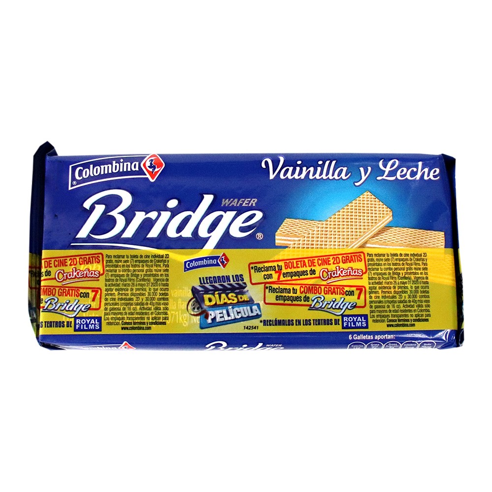 BRIDGE MTCO LECHE VAINILLA  x 71GR