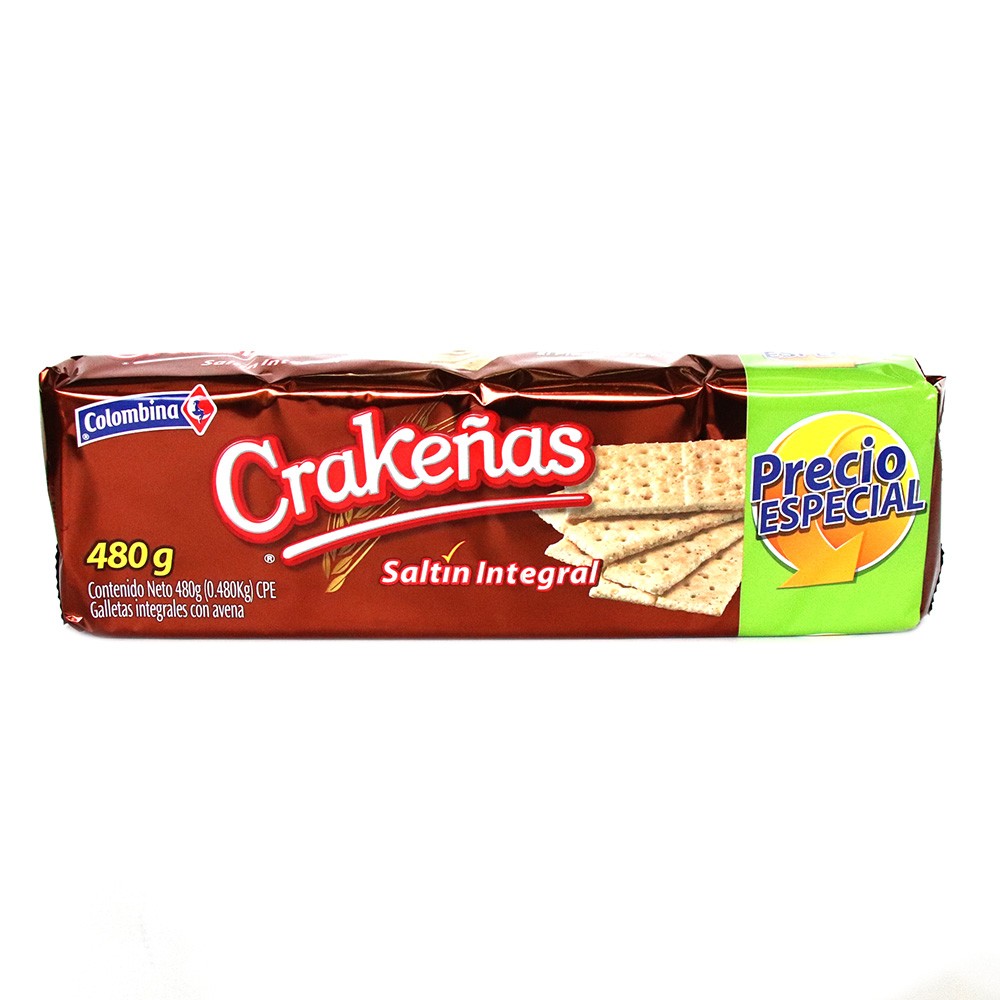 CRAKENAS SALTIN INTEGRAL  x 480GR