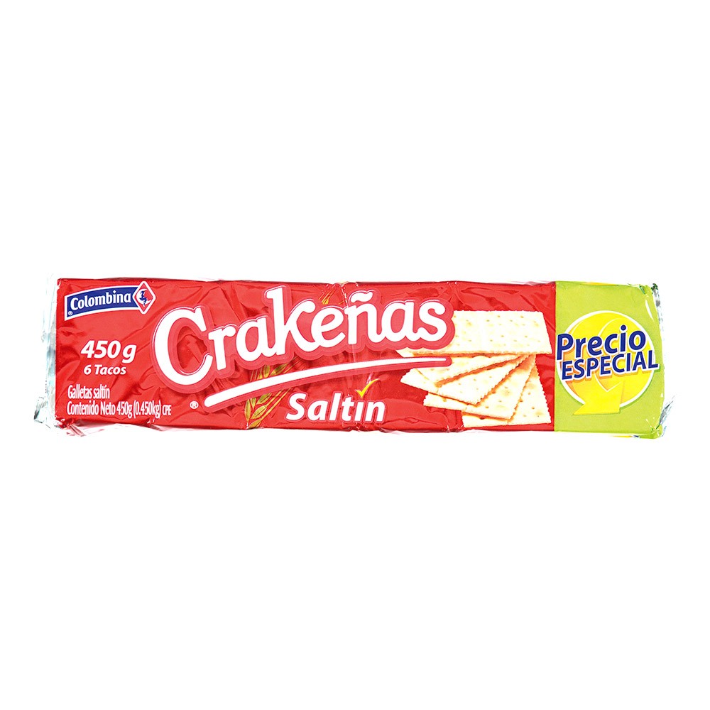 CRAKENAS SALTIN  6 TACOS  x 450GR