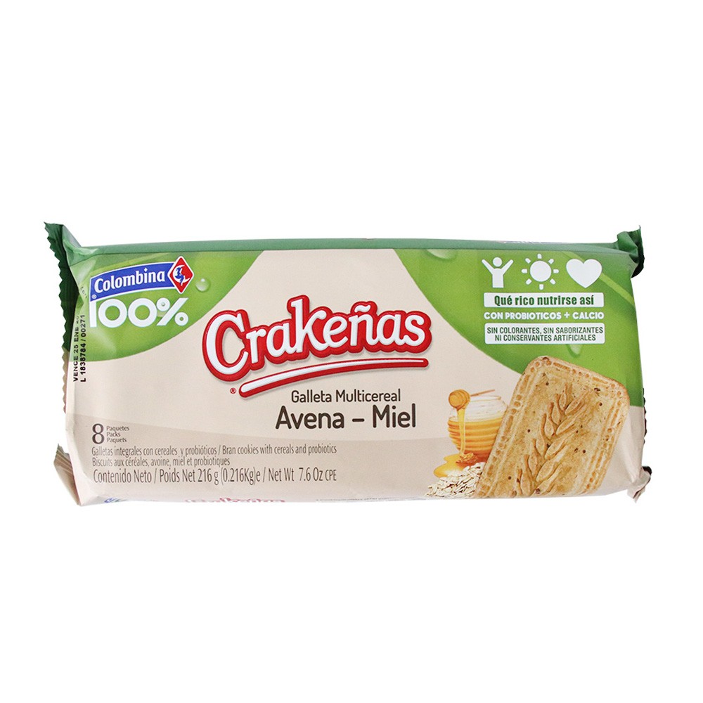 GALLETAS CRAKEÑAS CON PROBIOTICOS *8UND