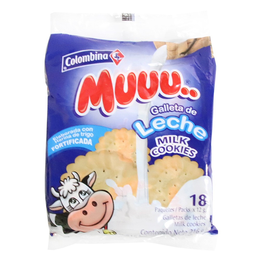 GALLETA DE LECHE MUU*18UND
