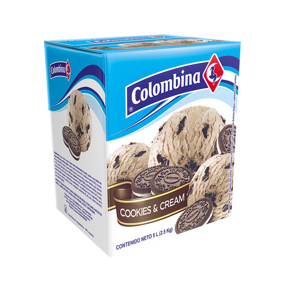 HELADO COOKIES & CREAM COLOMBINA x 5LT