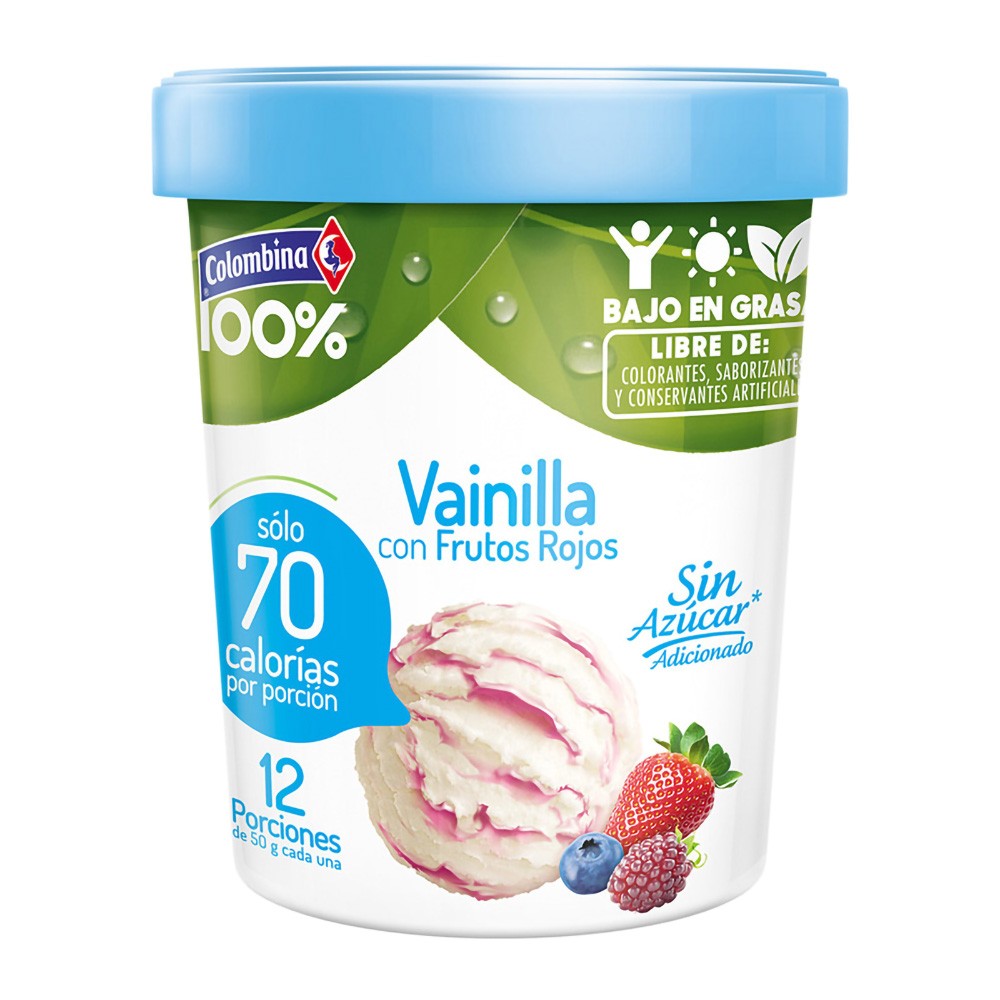 HELADO VAINILLA S/AZUCAR COLOMBINA*1 LT