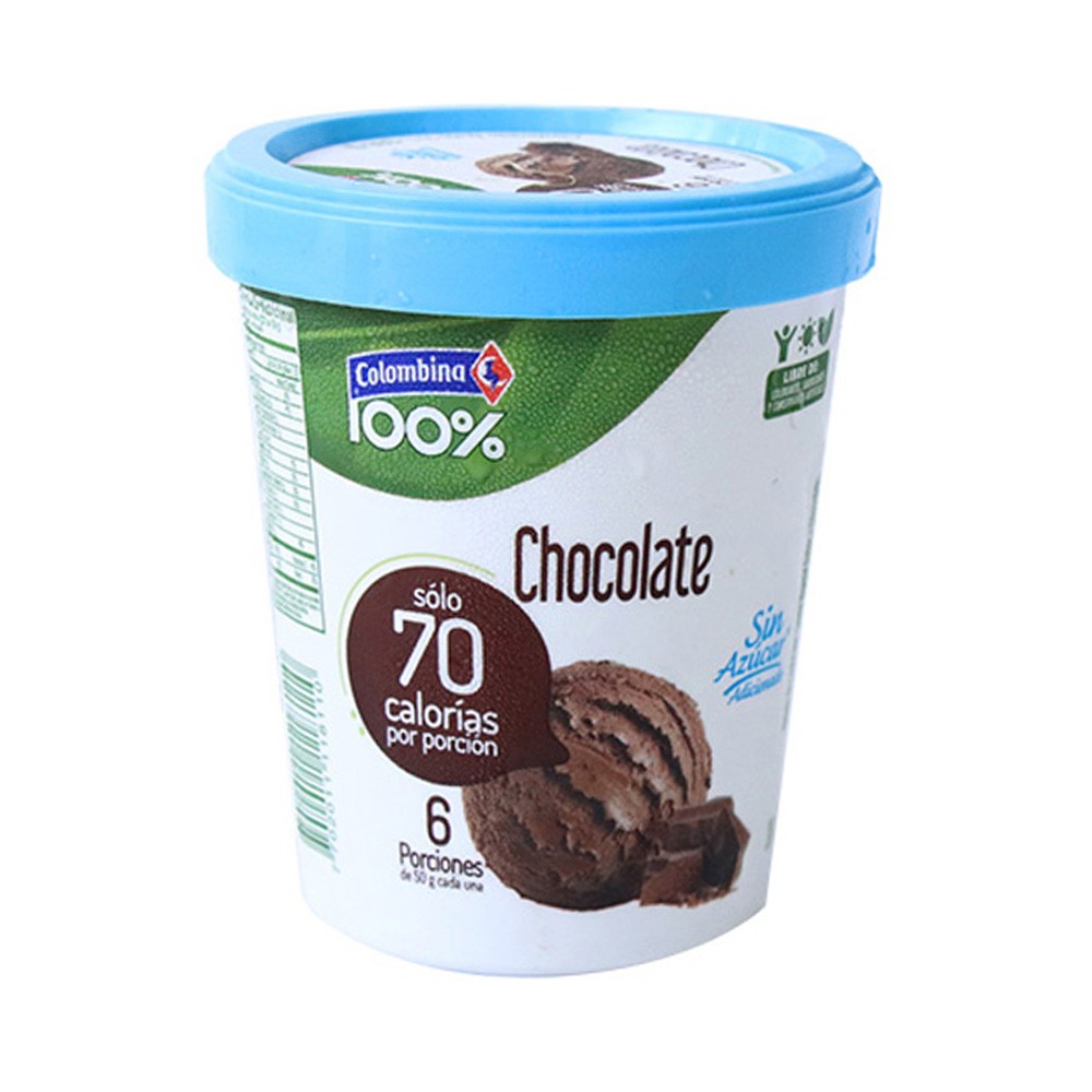 HELADO CHOCOLATE  S/AZUCAR COLOMBI*1/2LT