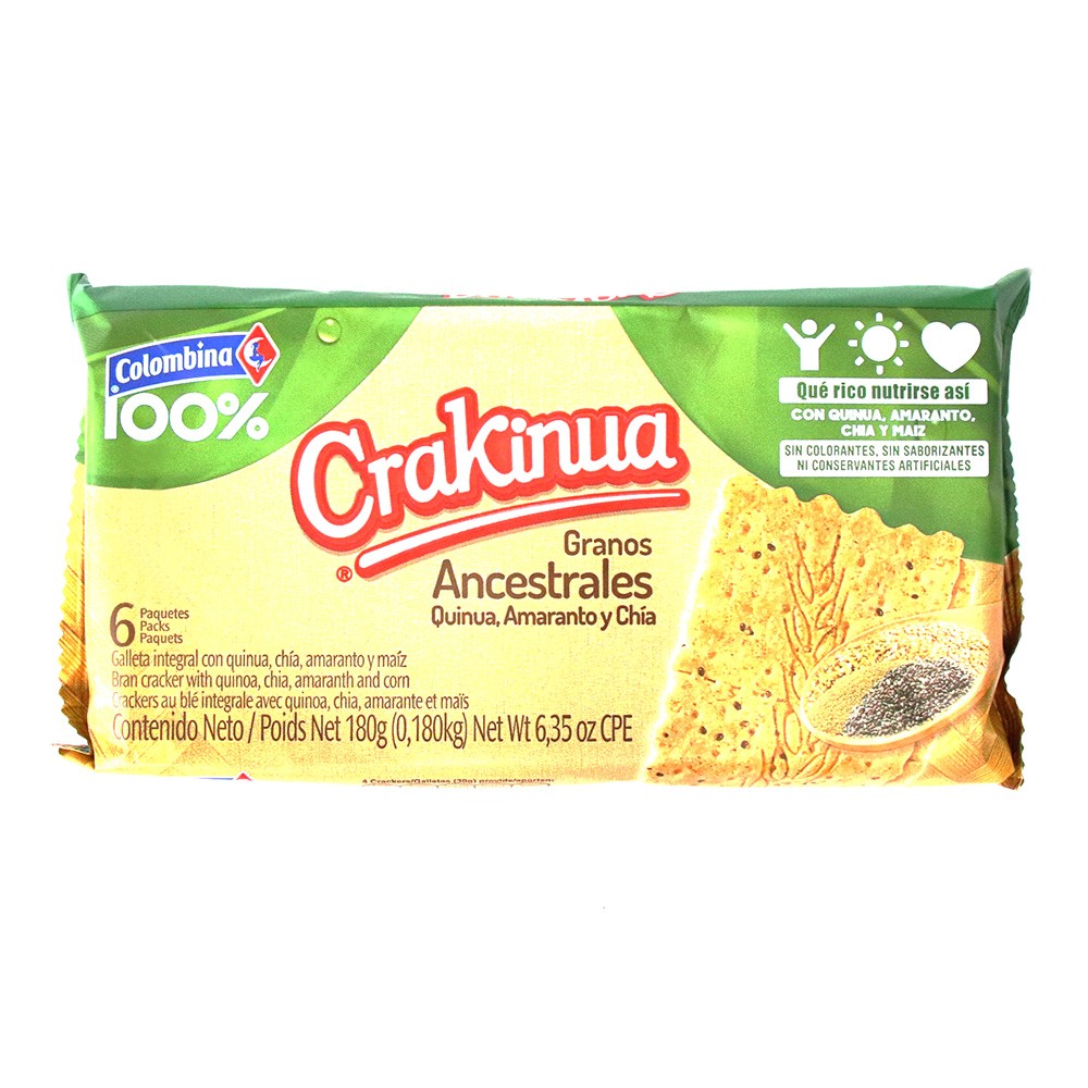 GALLETA GRANOS ANCESTRALE COLOMBINA*180G