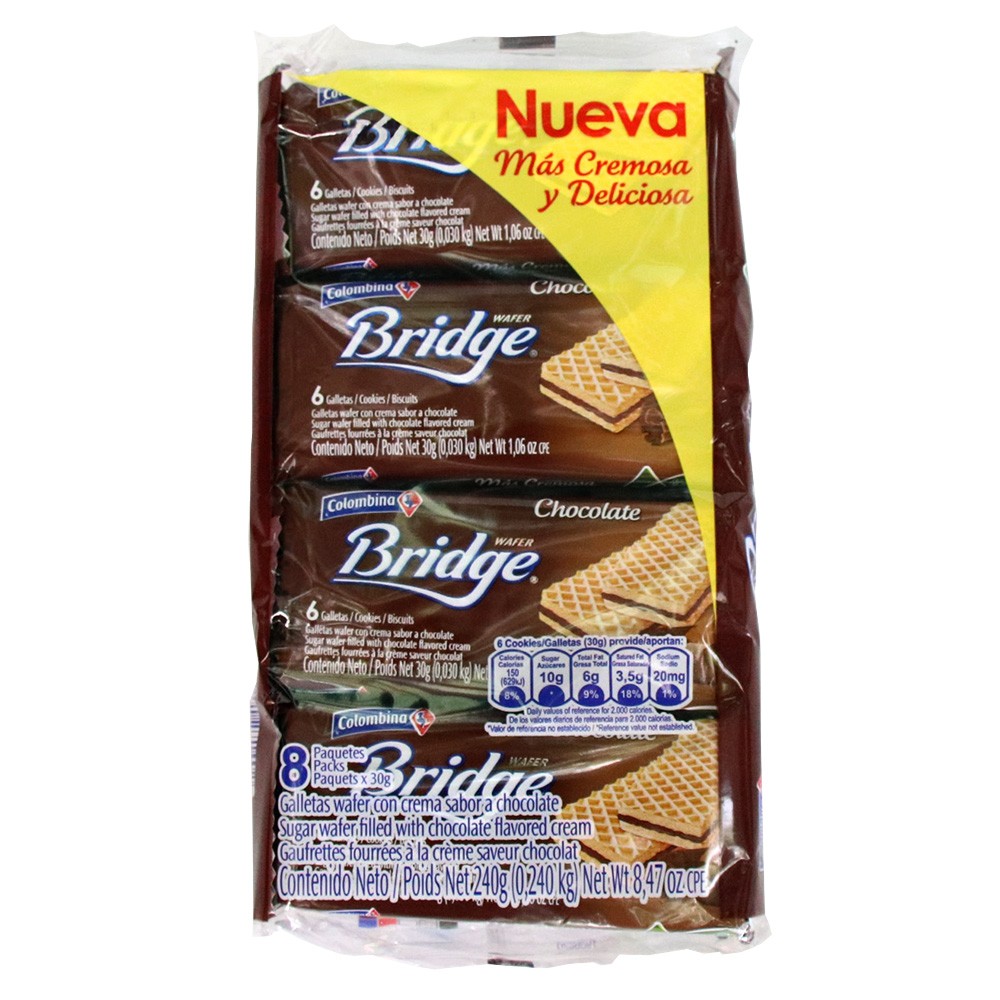 BRIDGE INDIVIDUAL CHOCOLATE  x 240GR