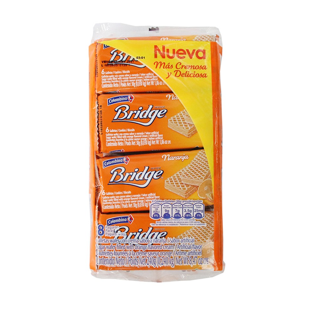BRIDGE INDIVIDUAL NARANJA  x 240GR