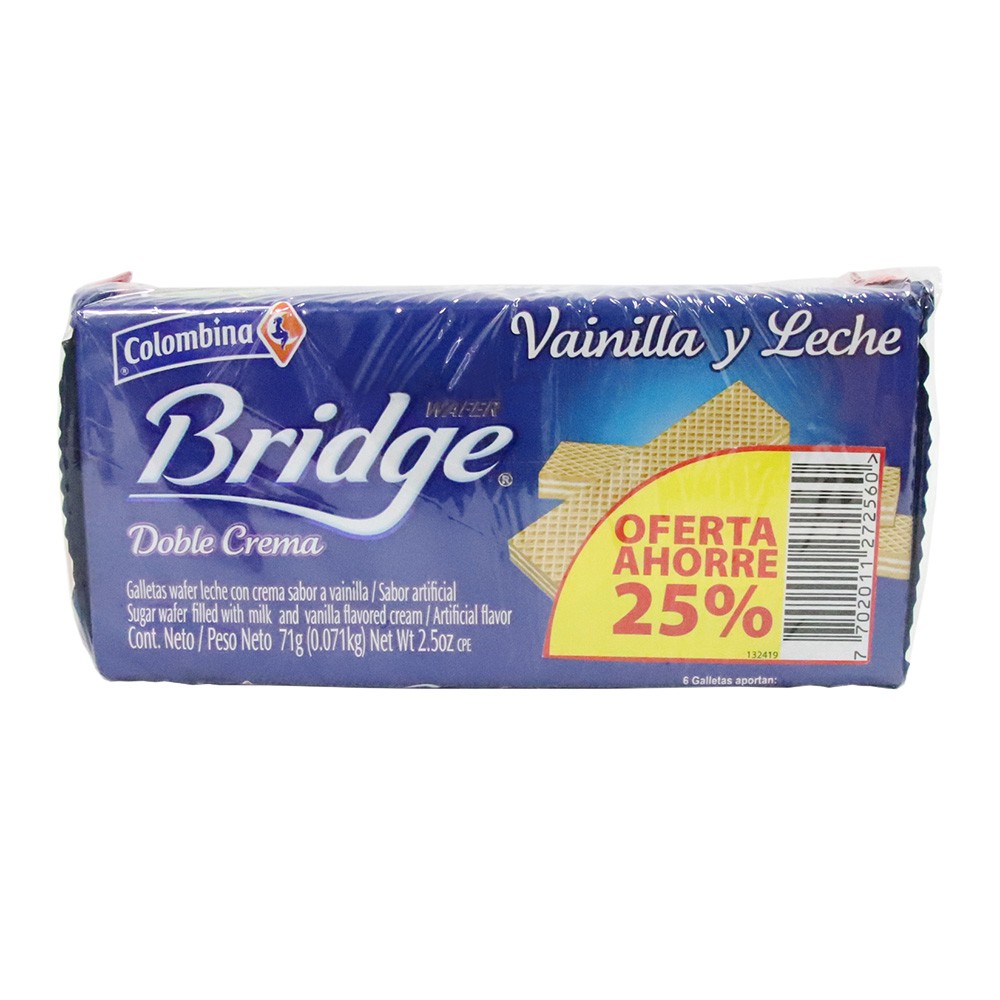 GALLETA BRIDGE MINITACO   x 71GR