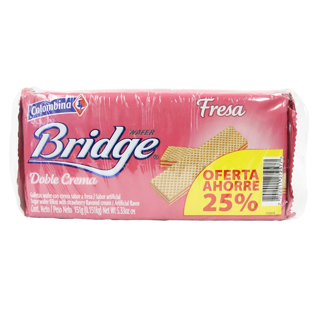 GALLETA BRIDGE TACO   x 151GR