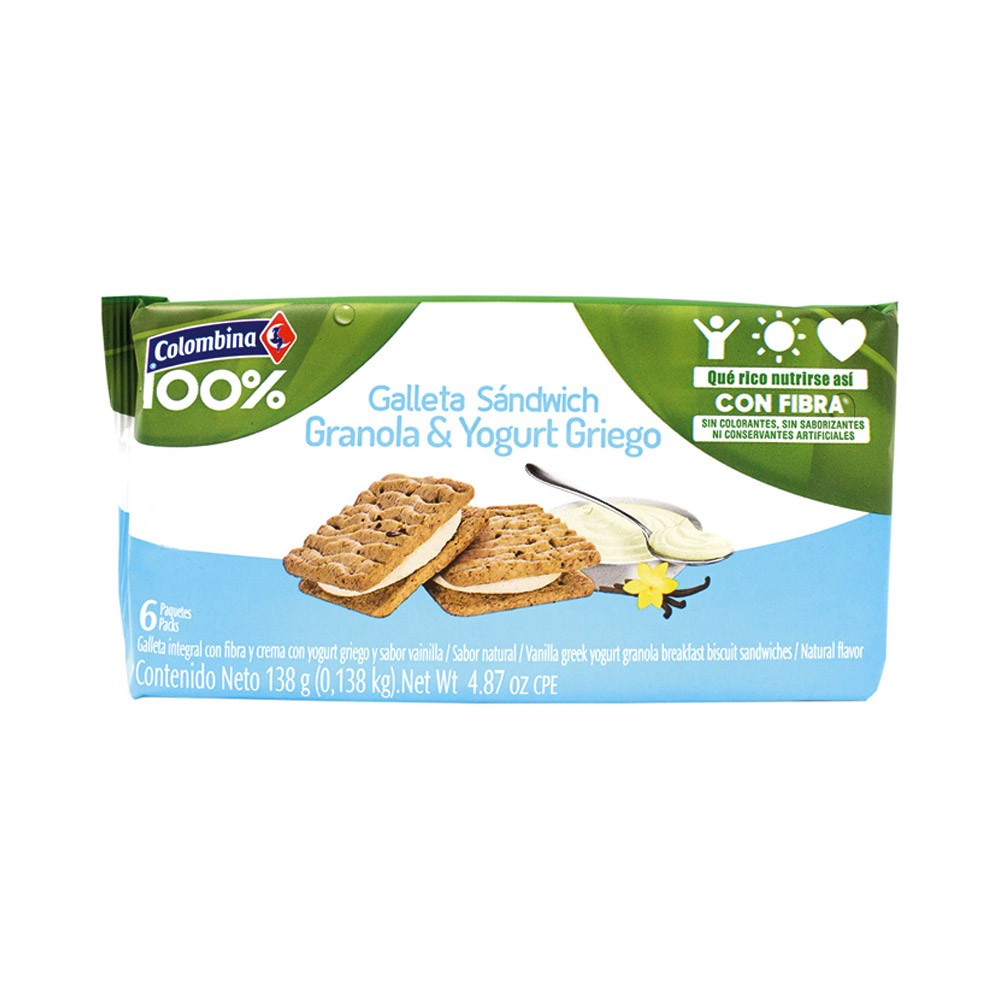 GALLETA SANDWICH YOGURTH GRIEGO *138 GR
